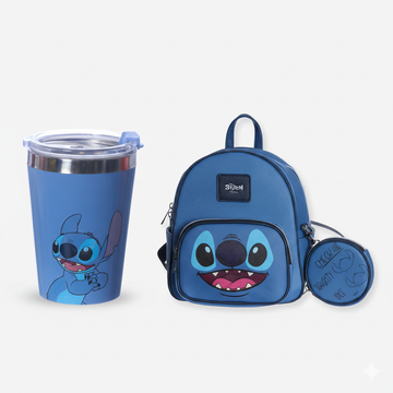 Combo Stitch - Mochila + Copo Térmico